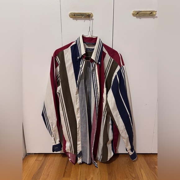 Vintage 90s Nautica Casual Button Down shirt - Picture 1 of 3